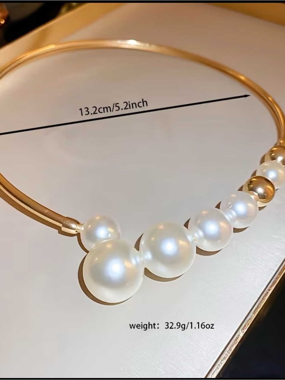 Classic Pearl Collar Necklace - Picture 2 of 6